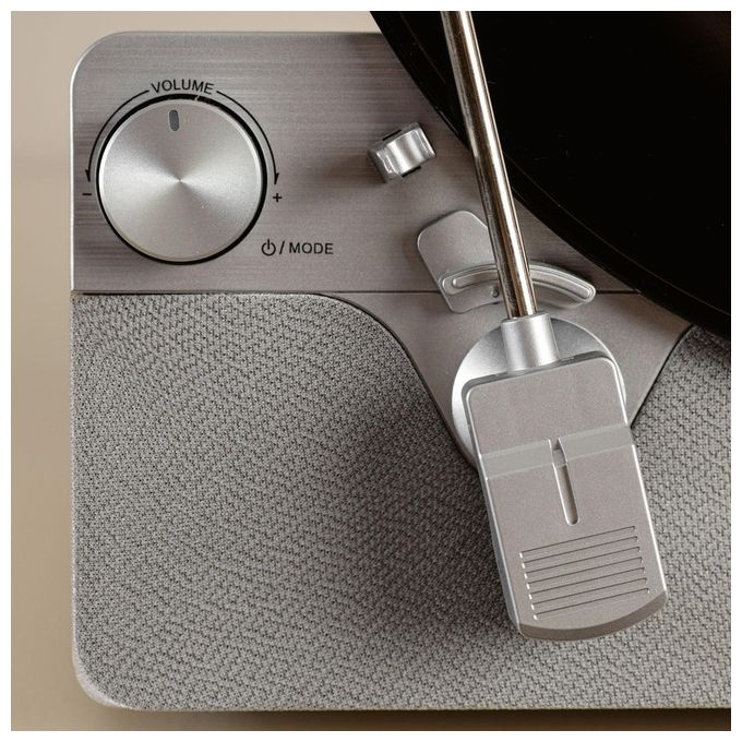 Lenco LSA-071SI LS Series Giradischi Verticale Automatico Bluetooth 5.3 Altoparlanti 2x5W Testina AT-3600L colore Silver Legno