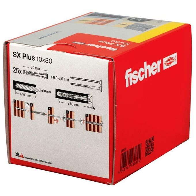 Fischer Tasselli SX Plus 10x80 25 Pezzi