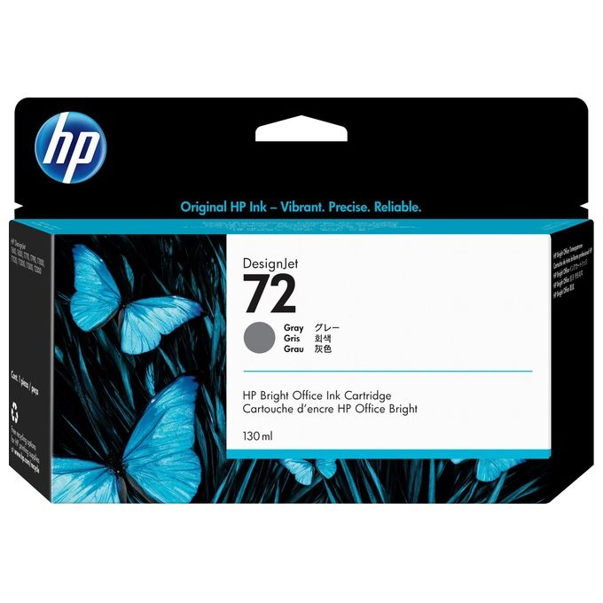 Hp cartuccia ink n.72 grigio 130ml