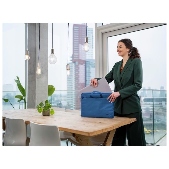 Trust Bologna Borsa per Notebook 16'' Valigetta Ventiquattrore Blu