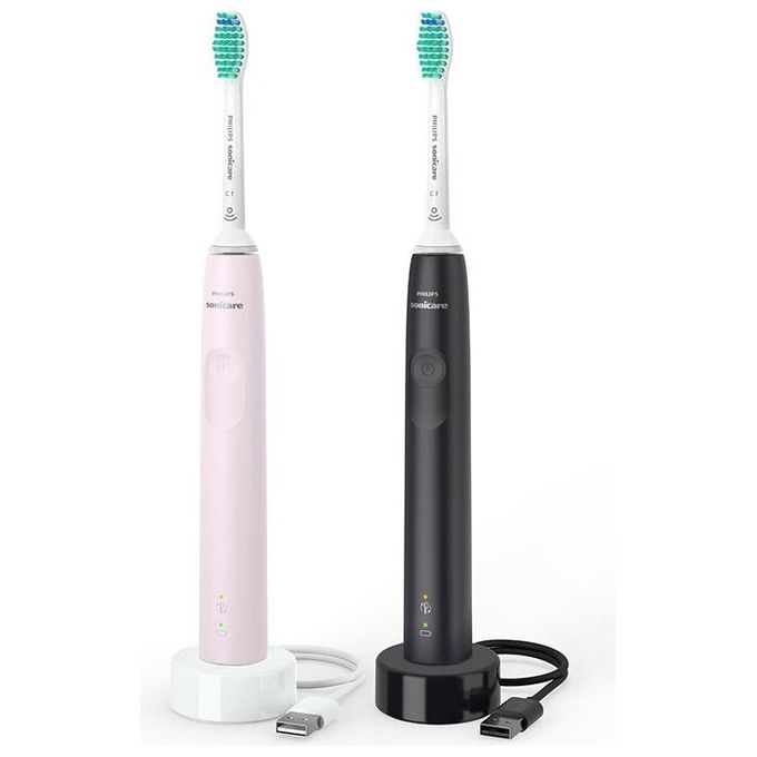 Philips HX3675-15 Serie 3100 Spazzolino elettrico sonico 1 modalita' Timer 2 min autonomia 336 ore colore Nero Rosa