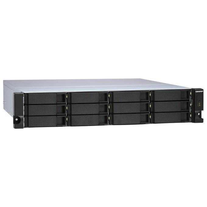 Qnap TL-R1200S-RP Contenitore di Unita' Di Archiviazione 2,5-3,5'' Enclosure Hdd-Ssd Nero-Grigio