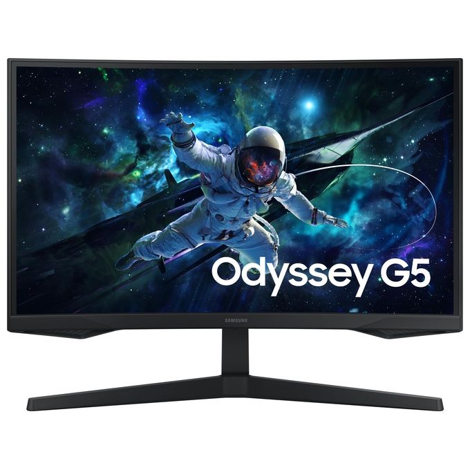 Samsung LS27CG552EUXEN Odyssey G5 Monitor Gaming Curvo 27'' QHD 2560x1440 165 Hz 1 ms AMD FreeSync HDR10 colore Nero