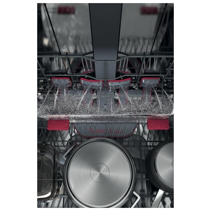 Whirlpool WFO3O41PLX Lavastoviglie Libera Installazione 14 coperti Classe C 41 dB NaturalDry 6° SENSO 10 programmi (85x60x59 cm) colore Inox