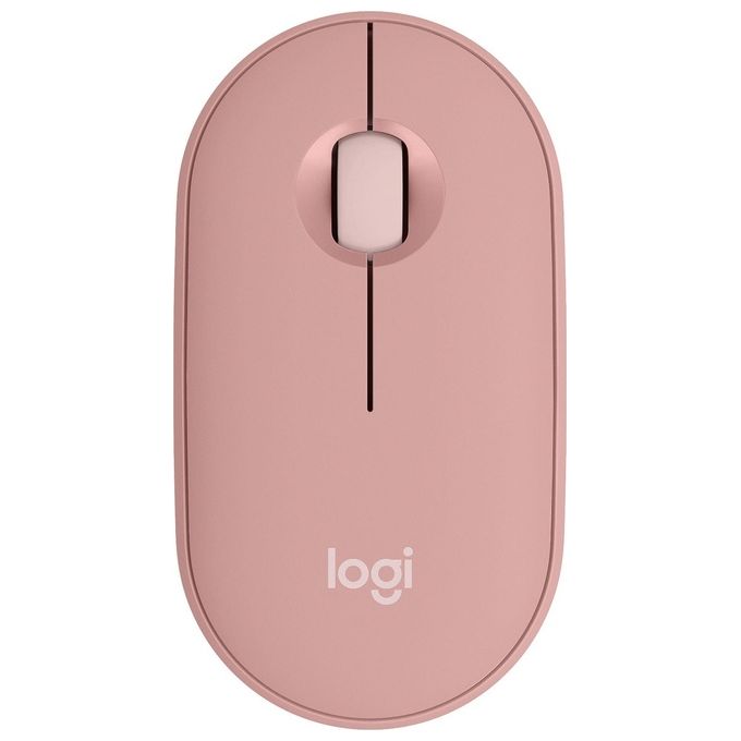 Logitech 910-007014 Pebble 2 M350s Mouse Wireless Bluetooth Ottico 4000 DPI Silenzioso Ambidestro colore Rosa