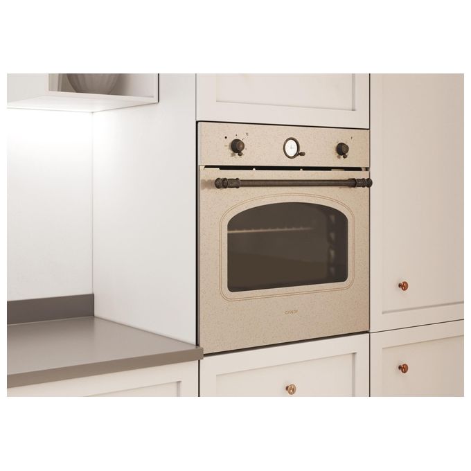 Candy FCC604NAV Classic Forno Elettrico Multifunzione da Incasso Capacita' 65 Litri Classe energetica A+ 8 Programmi 60 cm Avena
