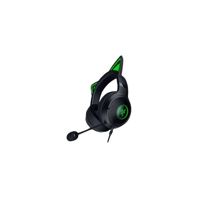 Razer RZ04-04730100-R3M1 Kraken Kitty V2 Auricolare Cablato A Padiglione Gaming con Microfono Staccabile e Illuminazione RGB 2 m colore Nero