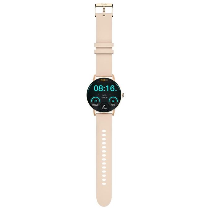 Celly TRAINERROUND2PK TrainerRound2 Smartwatch Touchscreen 1.28'' AMOLED Bluetooth 5.1 Chiamate SpO2 5 ATM colore Rosa