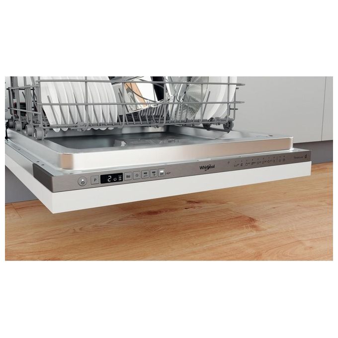 Whirlpool WIO 3O41 PL - Lavastoviglie a scomparsa totale 14 coperti, Classe C, PowerClean Pro, 6° SENSO, Terzo cestello, (82x59,8x55,5 cm), Inox