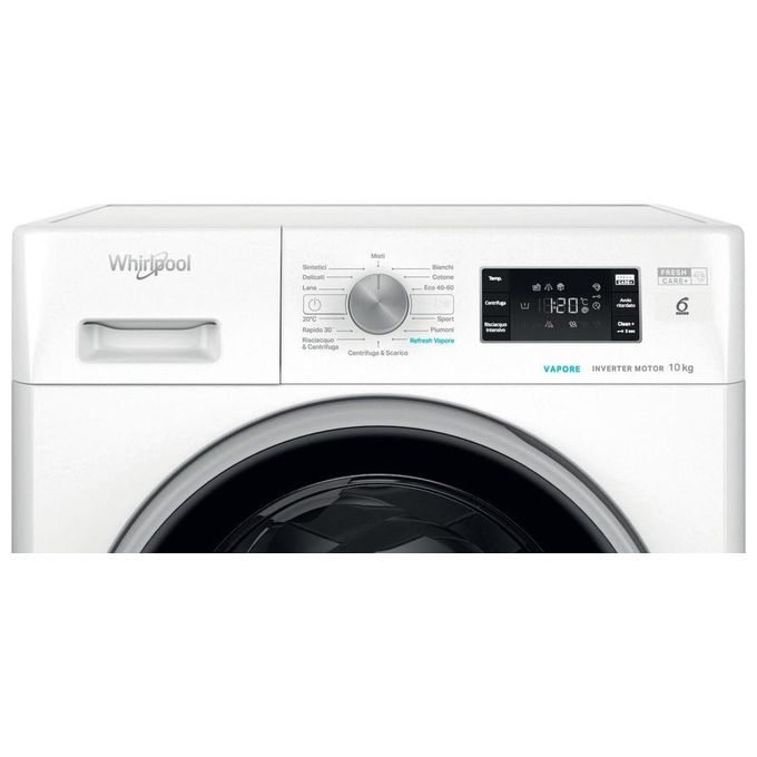 Whirlpool FFB 1048 BSV IT Lavatrice carica frontale 10 Kg 1400 giri Classe A bianca