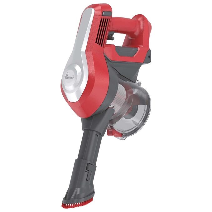 Hoover HF122RH 011 H-Free 100 Aspirapolvere Scopa Senza Filo Ciclonica Senza Sacchetto 0.9 L 170 W autonomia 40 min colore Argento Rosso