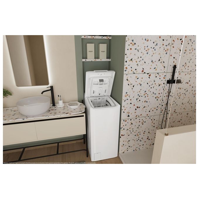 Candy TCA483D2-S Lavatrice Caricamento dall'alto 8 kg 1400 Giri-min Bianco