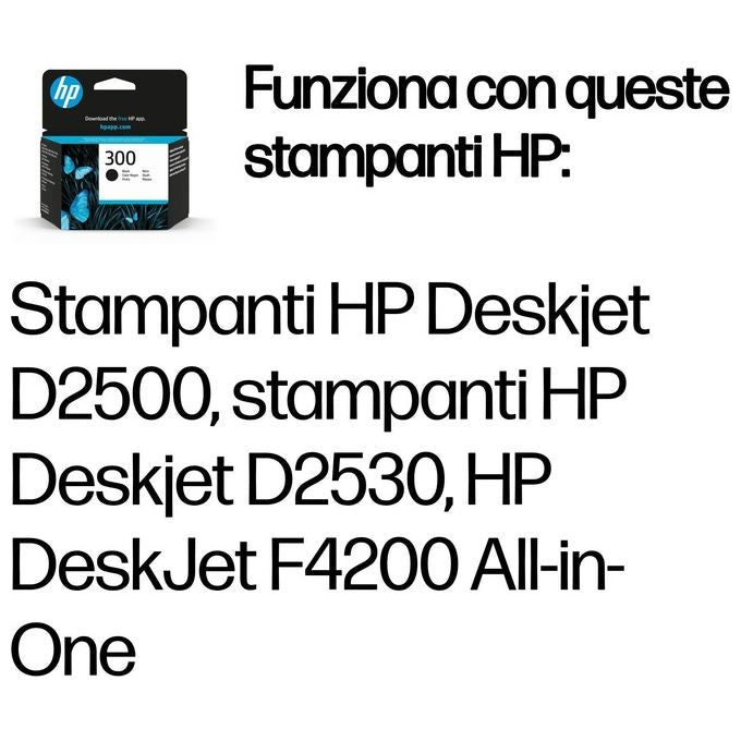 Hp cartuccia inchiostro 300 nero 200 pagine