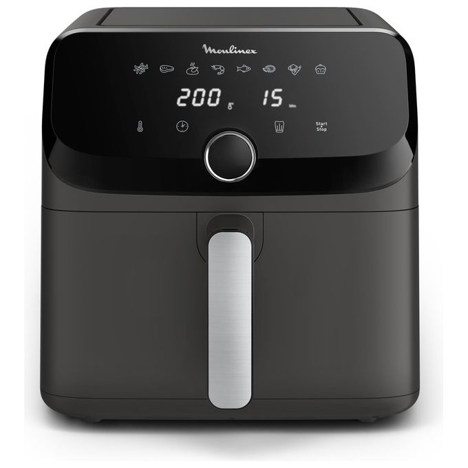Moulinex EZ855HF0 Easy Fry Mega Friggitrice ad aria 7.5 L 2020 W 8 programmi Display LCD colore Grigio