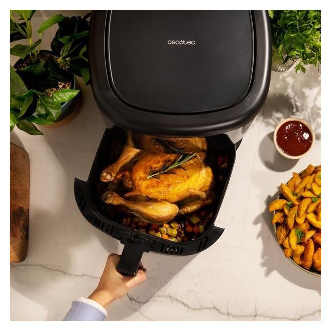Cecotec 04993 Cecofry Bombastik 6000 Full Friggitrice ad aria 6 L 1700 W 12 Programmi Display Touch colore Nero