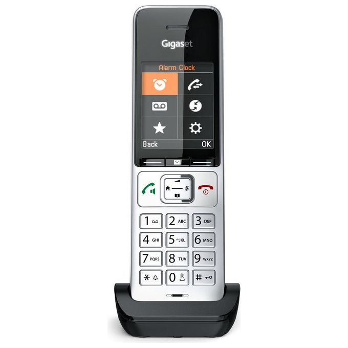 Gigaset S30852-H3061-R101 COMFORT 500HX Telefono Analogico DECT con Display TFT a Colori 2.2'' Vivavoce Identificatore di Chiamata colore Nero Argento