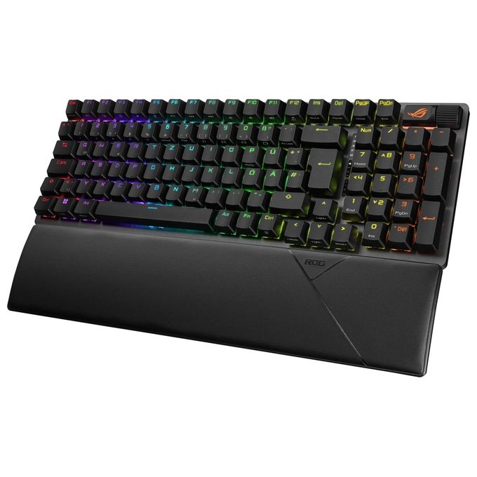 Asus 90MP037A-BKIA00 ROG Strix Scope II 96 Tastiera Meccanica Gaming Wireless Switch NX Layout 96% RGB Bluetooth 5.1 2.4GHz Layout Italiano colore Nero