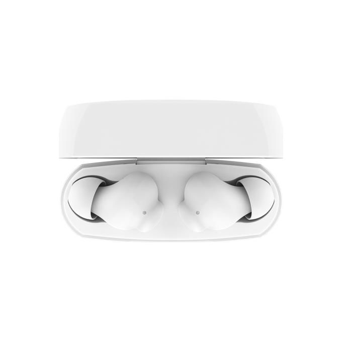 Belkin AUC012BTWH SoundForm Rhythm Auricolari True Wireless Bluetooth 5.3 Multipoint 8 ore autonomia + custodia ricarica USB-C colore Bianco