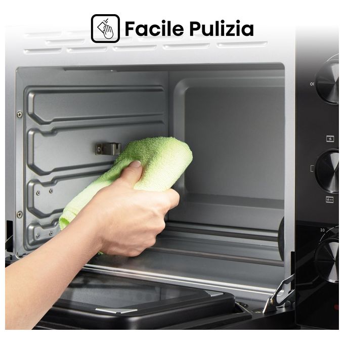 Hisense HOM30M Fornetto Elettrico 30 L 1600 W ventilato girarrosto 5 modalita' cottura colore Nero