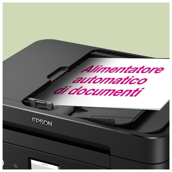 Epson C11CK60403 WorkForce WF-2960DWF Stampante Multifunzione Inkjet A4 Fronte Retro ADF WiFi Ethernet Display Touch 6.1'' AirPrint colore Nero