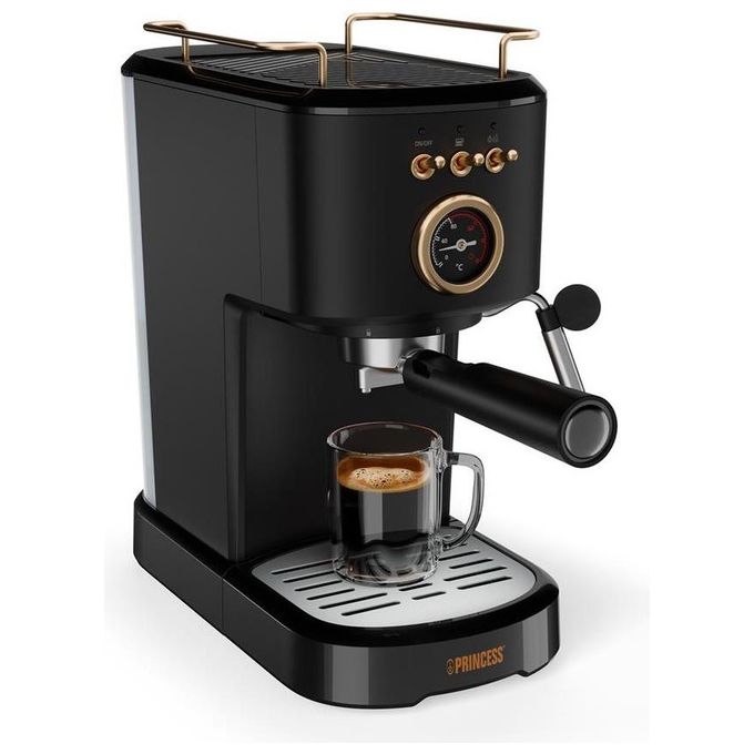Princess 01.249417.01.001 Macchina da caffe' Espresso e Capsule Nespresso 1,2 L 20 bar 1100 W Scalda Tazze Spegnimento Automatico colore Nero