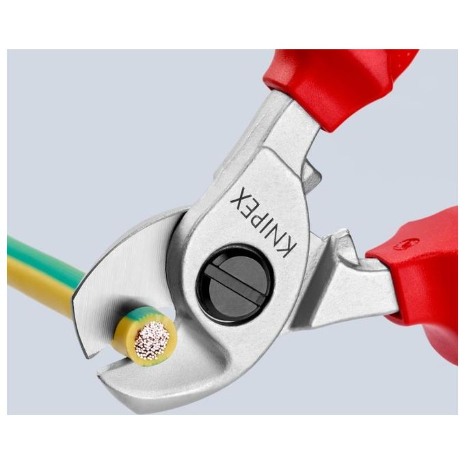 Knipex Cesoia per Cavi con Molla di Apertura Isolamento 165mm