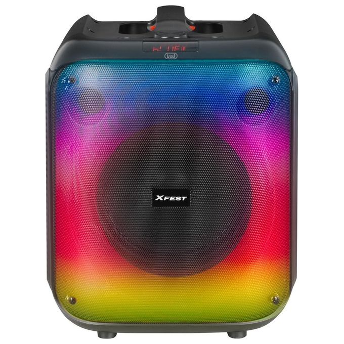 Trevi XF 470 KB XFest Altoparlante Portatile 60 W Bluetooth TWS Microfono Incluso LED Multicolore colore Nero