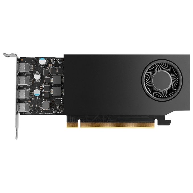 PNY VCNRTXA1000-SB RTX A1000 Scheda Grafica 8 GB GDDR6 PCI Express x8 4.0 4 Mini DisplayPort Risoluzione 7680 x 4320 Pixel colore Nero