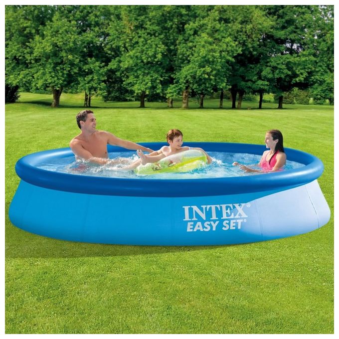 Intex 28132NP Piscina Fuori Terra Easy Set Rotonda Pompa Filtro 2006 L-h 5621 L PVC Azzurro 366x76 cm 366 x 76 cm Con Pompa Filtro