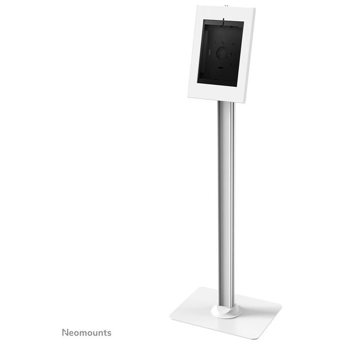 Neomounts FL15-650WH1 Supporto da Pavimento per Tablet 9,7-11 Pollici con Rotazione 90° Inclinazione Regolabile e Blocco Antifurto colore Bianco