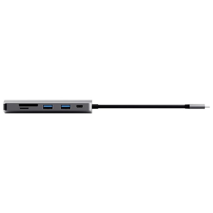 Trust 23775 Dalyx Hub USB-C 7 in 1 HDMI 4K RJ-45 Ethernet USB 3.2 Gen 1 100W Power Delivery colore Alluminio