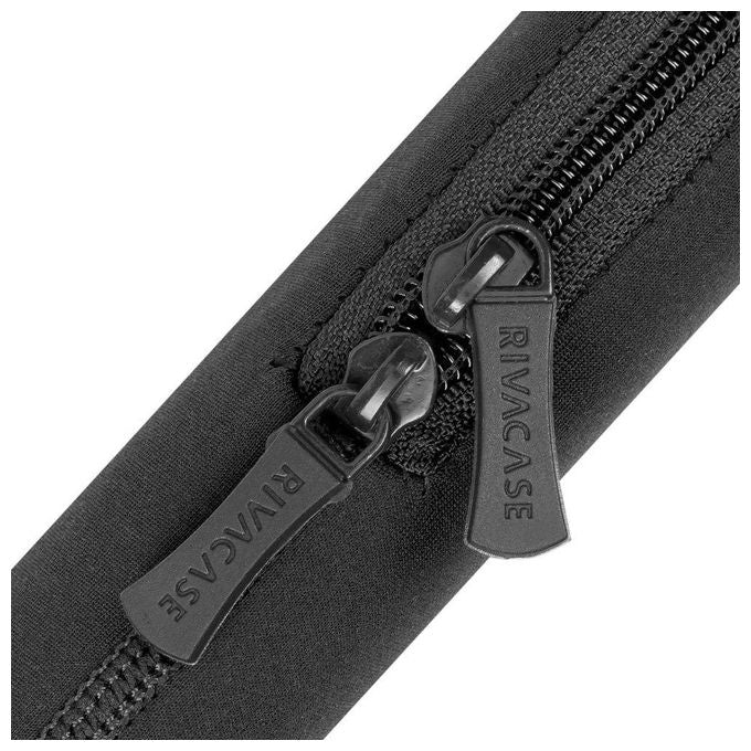 Rivacase Custodia Antishock per Laptop 13.3''-14'' Zip Verticale Nero