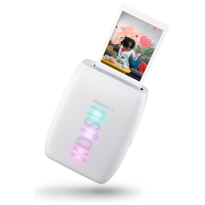 Fujifilm 16832077 Instax Mini Link 3 Stampante Fotografica Bluetooth 800x600 dpi 100 stampe per carica colore Bianco