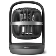 Philips CX3050-01 Serie 3000 Ventilatore da Tavolo 22 cm 738 m³-h 3 Velocita' Oscillante 80° Timer 12h 23 dB colore Grafite