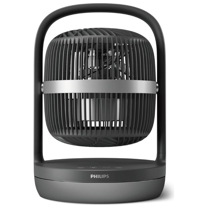 Philips CX3050-01 Serie 3000 Ventilatore da Tavolo 22 cm 738 m³-h 3 Velocita' Oscillante 80° Timer 12h 23 dB colore Grafite