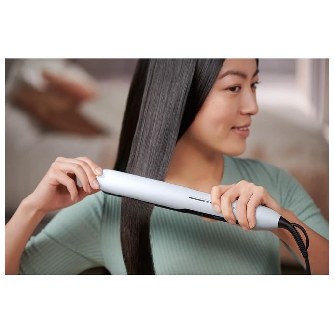 Philips BHS520-00 Serie 5000 Piastra per Capelli Tecnologia Termoprotettiva Piastre in Ceramica Ionizzazione colore Bianco