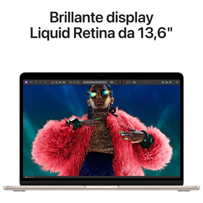 Apple MC8P4T-A MacBook Air 13 Portatile Chip M3 24GB 512GB SSD colore Galassia