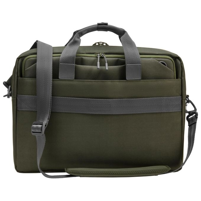 HP 9J4C2AA Modular Laptop Bag Nebula Borsa Porta PC 15.6'' Poliestere Resistente all'Acqua 22L colore Verde Grigio