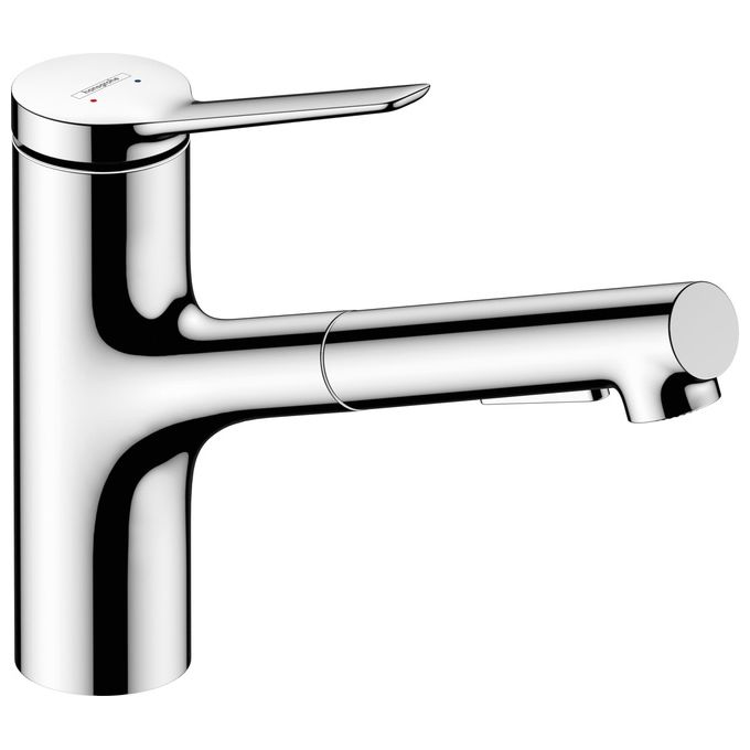Hansgrohe 74800000 Zesis M33 Miscelatore monocomando da cucina con bocca estraibile 150° 2 getti tecnologia QuickClean colore Cromo