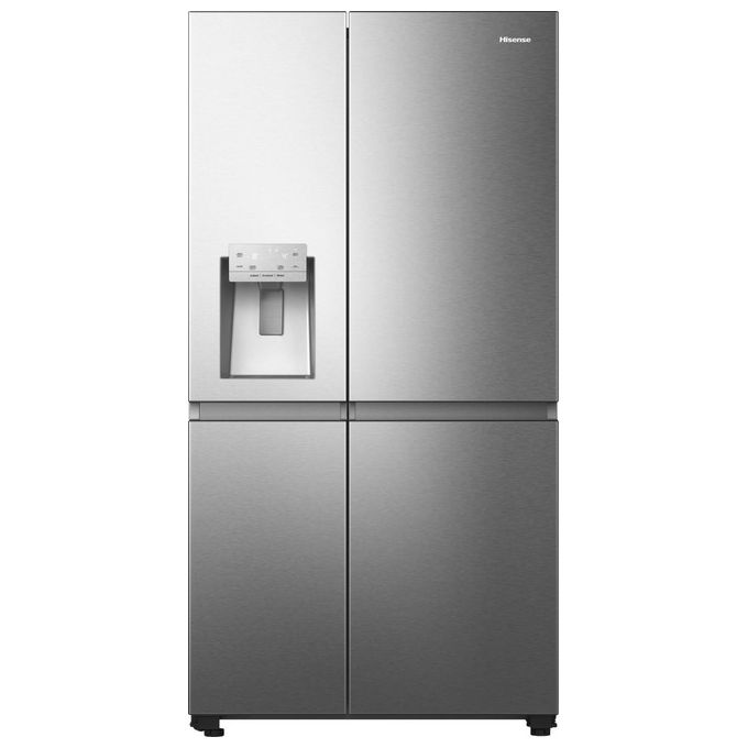 Hisense RS818N4TIE Frigorifero Side by Side 632 L 179 cm Classe E 38 dB Total No Frost WiFi Dispenser Acqua e Ghiaccio colore Acciaio Inox