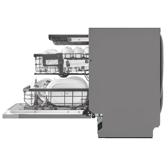 LG DB365TXS QuadWash Lavastoviglie Incasso a Scomparsa Totale 14 coperti Classe B 43 dB TrueSteam Wi-Fi (55x60x82 cm) colore Acciaio Inox