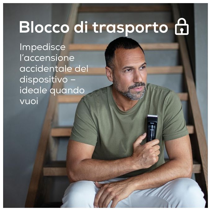 Beurer MN5X Tagliacapelli 6 Lunghezze di Taglio Lama Acciaio Inox 7 Accessori Autonomia 270 min colore Nero