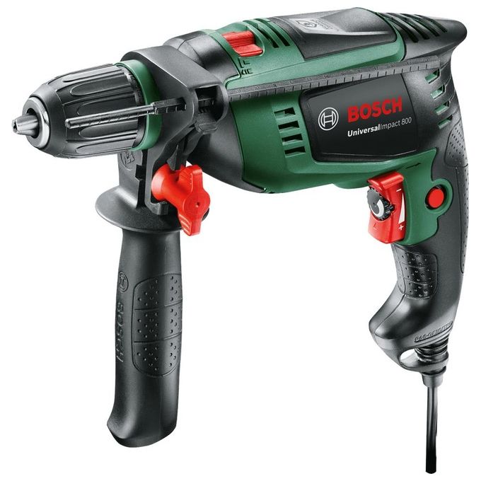 Bosch Trapano Con Percussione 800 W Reversibile Con Valigetta Universalimpact