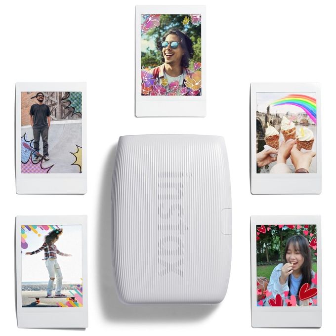 Fujifilm 16832077 Instax Mini Link 3 Stampante Fotografica Bluetooth 800x600 dpi 100 stampe per carica colore Bianco