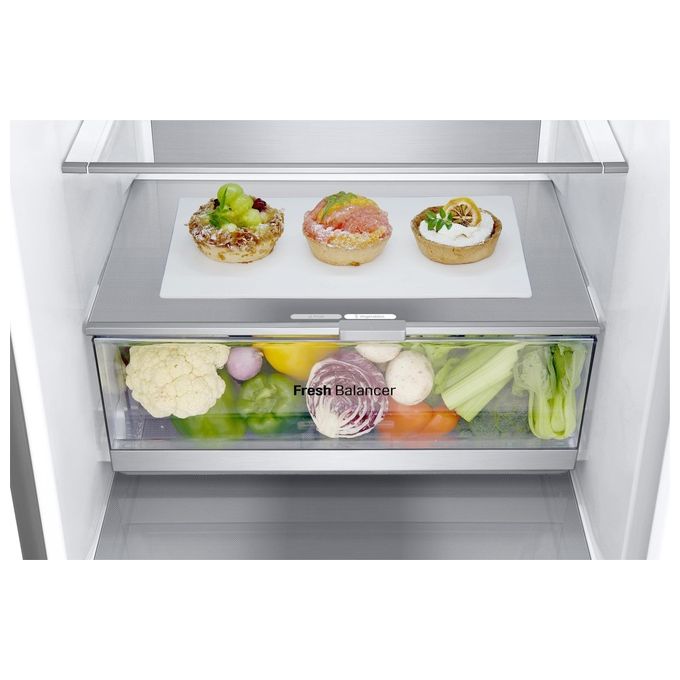 LG GBV7280BMB Frigorifero Combinato 387 L 203 cm Classe B 33 dB Total No Frost Door Cooling colore Acciaio inox