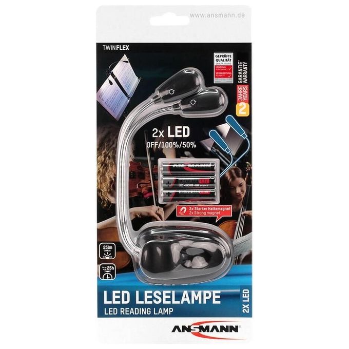 Ansmann Twinflex Led Lampada da Lettura