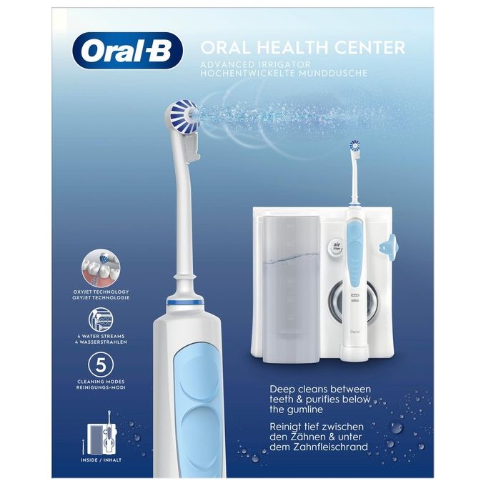 Oral-B 8006540841396 Oxyjet Idropulsore 5 livelli pressione 4 tipi getto 600 ml colore Altro