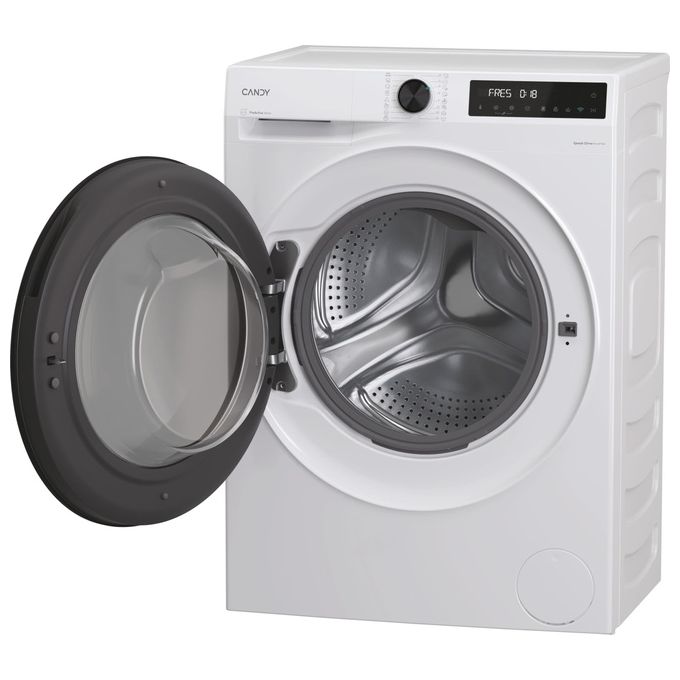 Candy Lavatrice a carica frontale ProWash 550 BP 411BL9-S Lavatrice a carica frontale, Libera installazione, 11 kg, 1400 RPM, Classe A, Bianco, 16 programmi, Controllo remoto avanzato e contenuti extra in App (Wi-Fi + BLUETOOTH), L x P x A (mm) 595x681x8