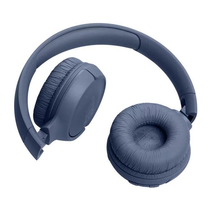 JBL JBLT520BTBLUEU Tune 520BT Cuffie On-Ear Wireless Bluetooth 5.3 Pieghevoli Microfono Multipoint 57h autonomia colore Blu