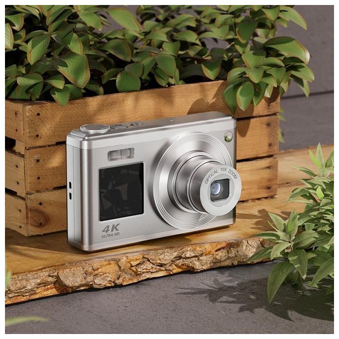 AgfaPhoto DC9200 Realishot Fotocamera Compatta 24 MP CMOS Zoom Ottico 10x Video 4K Schermo 2,8'' colore Argento